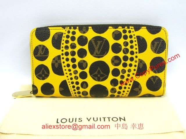 LOUIS VUITTON/ルイ・ヴィトン ジッピー・ウォレット/ラウンド長財布/ヤヨイクサマ/モノグラムパンプキンドット/ジョーヌ(イエロー)/M60449 